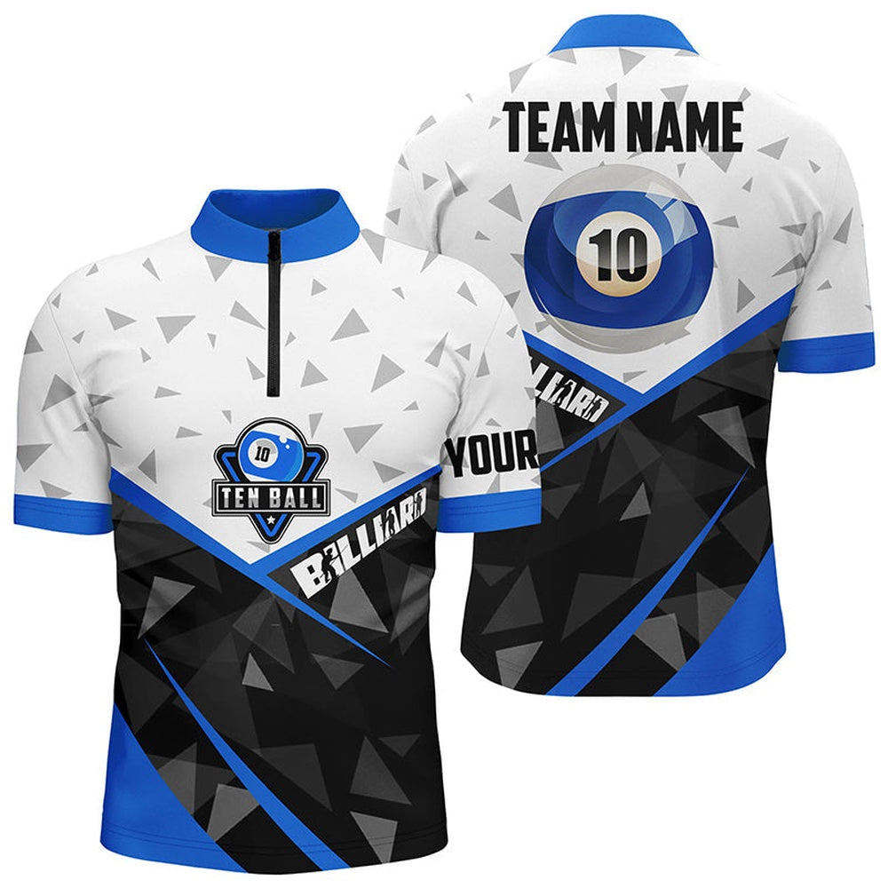 10 Ball Pool Billiard Jerseys Jersey Shirts Custom 10 Ball Billiards Team Shirts, Billiard Team Jersey Shirt
