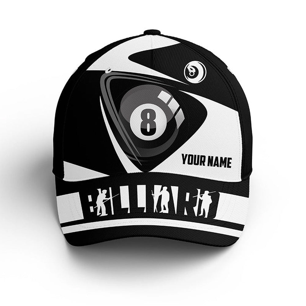 3D Billiards Custom Hat For Pool Hall Sport Lover Team Player, Top Hat Billiards, Personalized Billiard Team Cap Hats