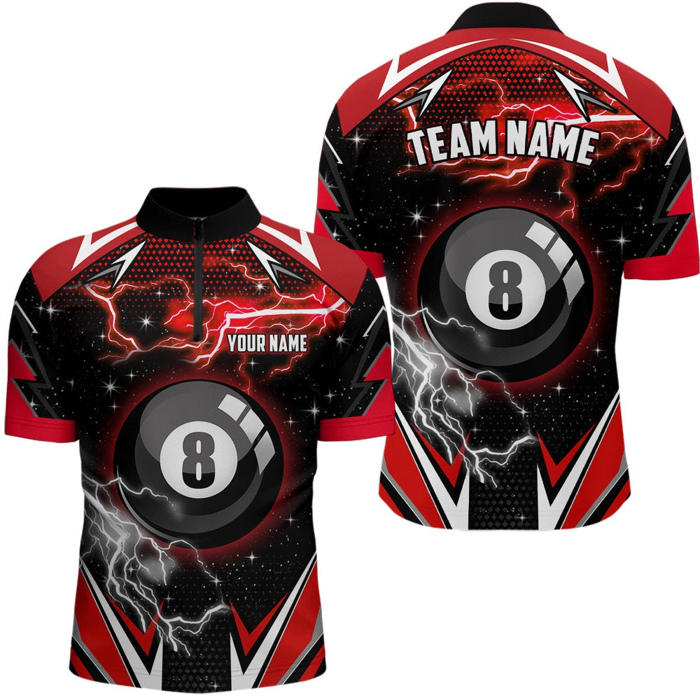 8 Ball Pool Billiard Jerseys Custom 3D Jersey Shirts Team League Billiard Shirts, Billiard Team Jersey Shirt