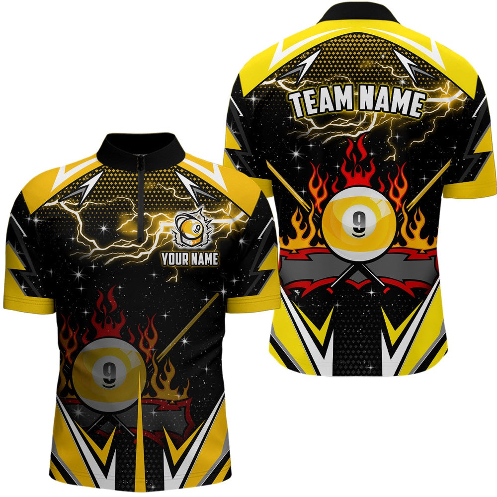 9 Ball Pool Billiard Jerseys Custom 3D Jersey Shirts Team League Billiard Shirts, Billiard Team Jersey Shirt