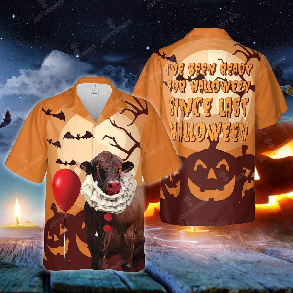 Beefmaster Has Been Ready For Halloween Hawaiian Shirt, Farm Hawaiian Shirt, Farmer Hawaii