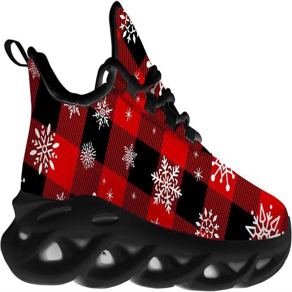 Christmas Snowflakes Max Soul Shoes, Christmas Sneakers, Christmas Shoes, Christmas Clunky Sneaker