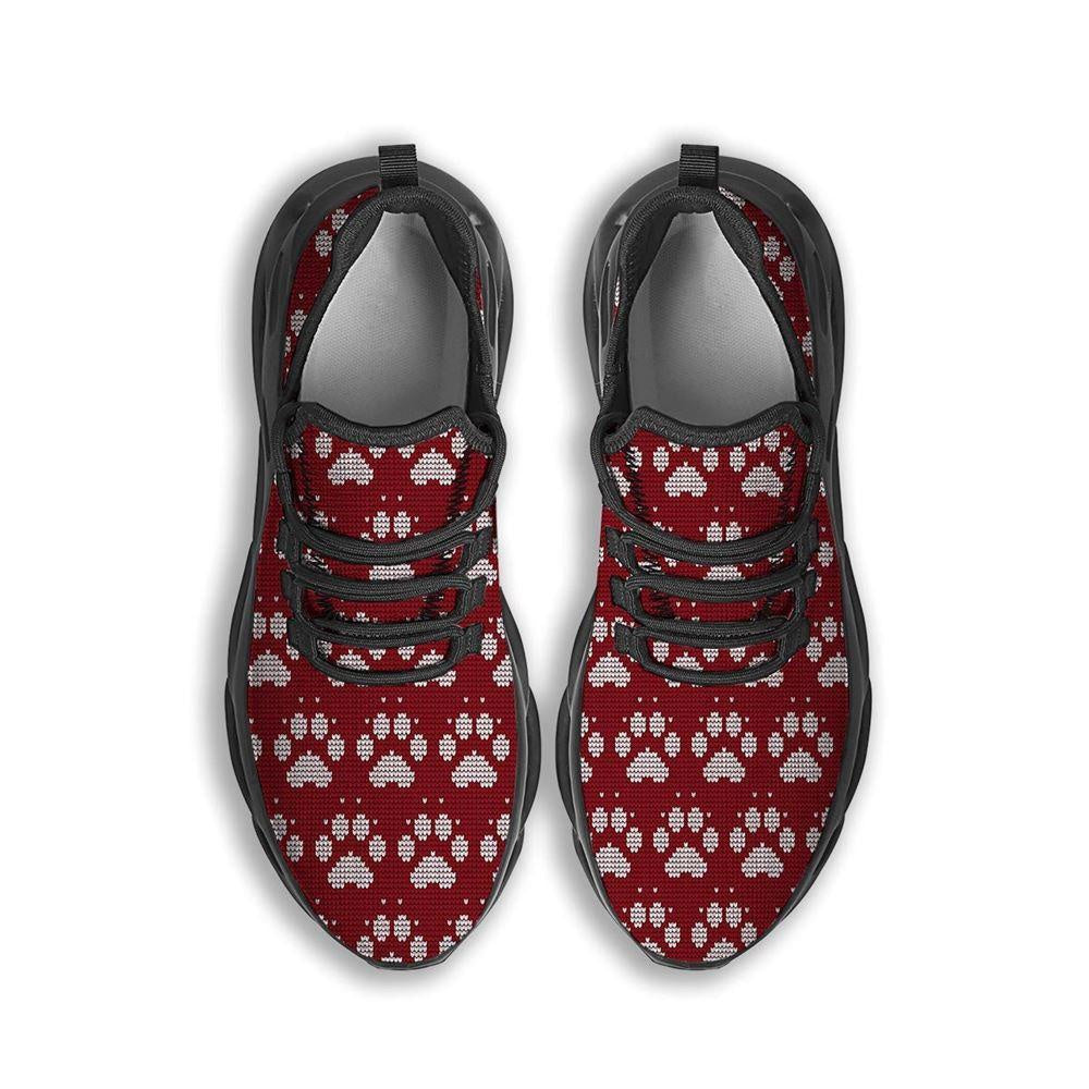 Christmas Ugly Paw Black Max Soul Shoes, Christmas Sneakers, Christmas Shoes, Christmas Clunky Sneaker