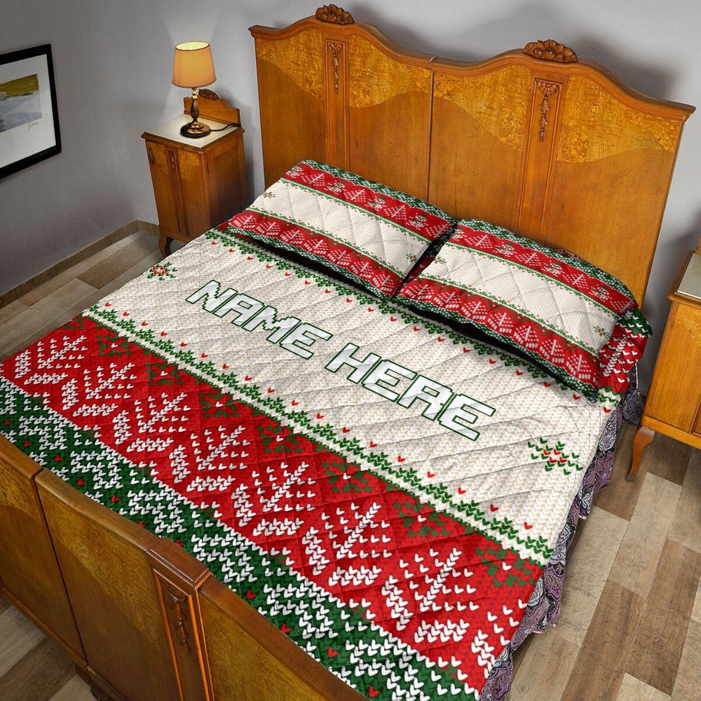 Christmas Ugly Sweater Xmas Tree Holiday Bedding Set, Christmas Beddings, Xmas Bedding Sets