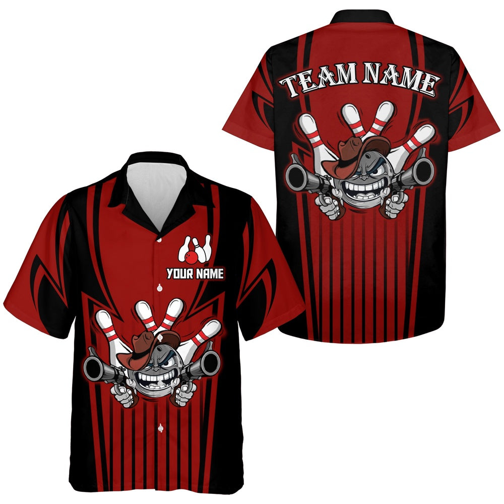 Custom Bowling Shirt For Men And Women Bowling Hawaiian Bowling Team League Hawaii Shirt, Bowling Team Hawaiian