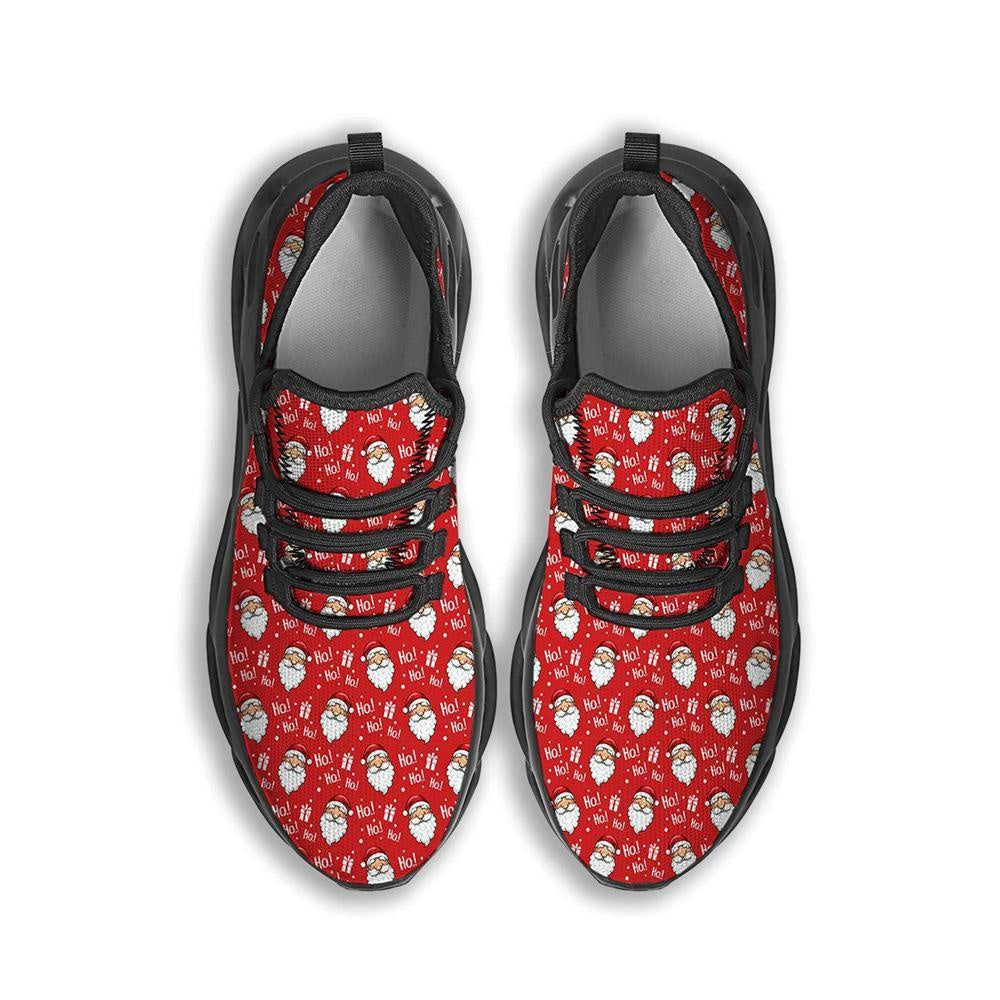 Emoji Christmas Print Pattern Black Max Soul Shoes, Christmas Sneakers, Christmas Shoes, Christmas Clunky Sneaker