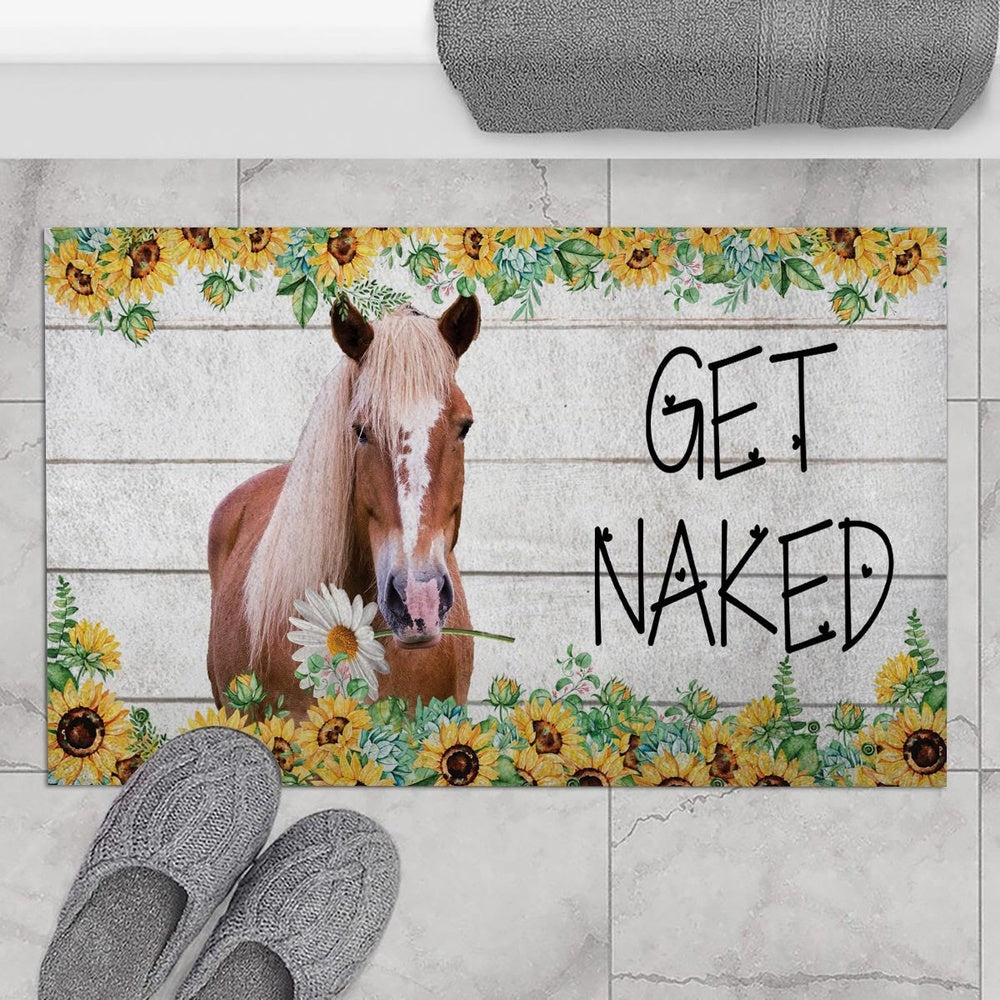 Farm House Door Mat, Morgan Get Naked Doormat, Custom Welcome Mats