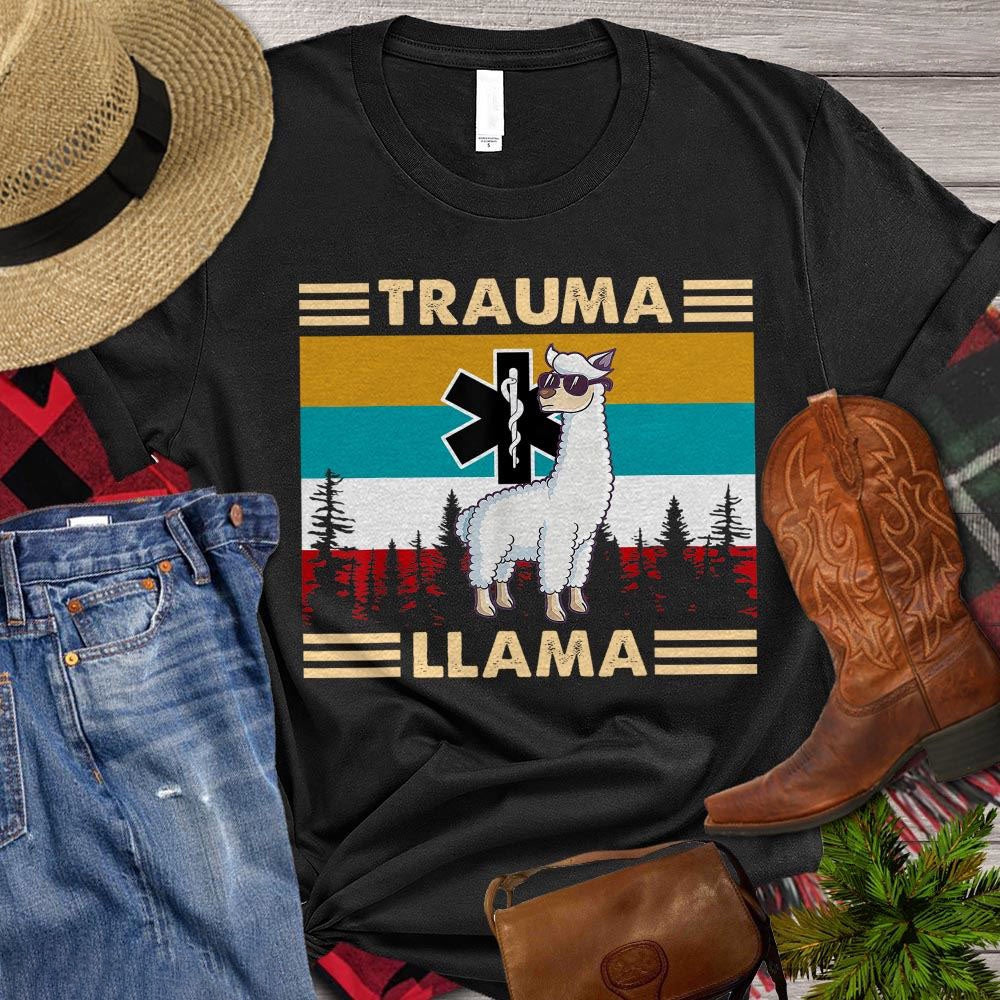 Farm T Shirt, Trauma Llama T Shirt, Farm Shirts, Funny Farm Shirts