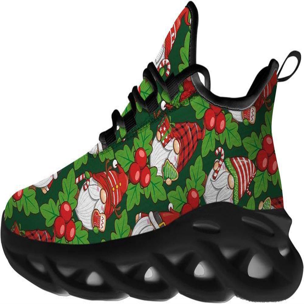 Gnome Christmas Max Soul Shoes, Christmas Sneakers, Christmas Shoes, Christmas Clunky Sneaker