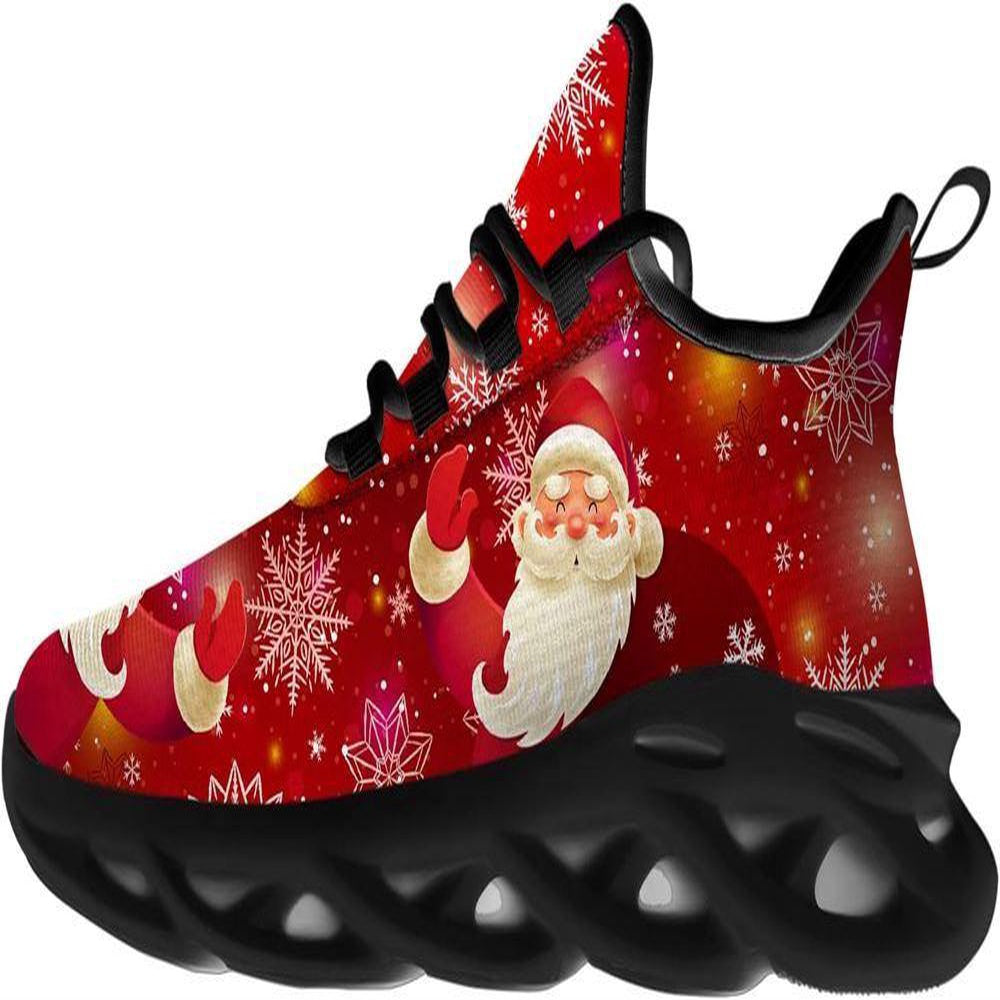 Happy Santa Claus Max Soul Shoes, Christmas Sneakers, Christmas Shoes, Christmas Clunky Sneaker