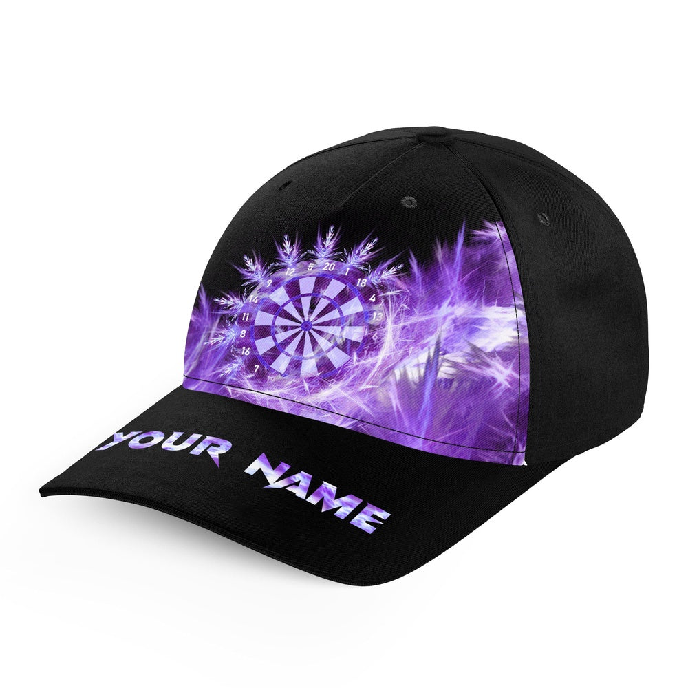Icy Purple Light Baseball Darts Cap Customized Darts Hat For Darts Players, Darts Team Cap Hats