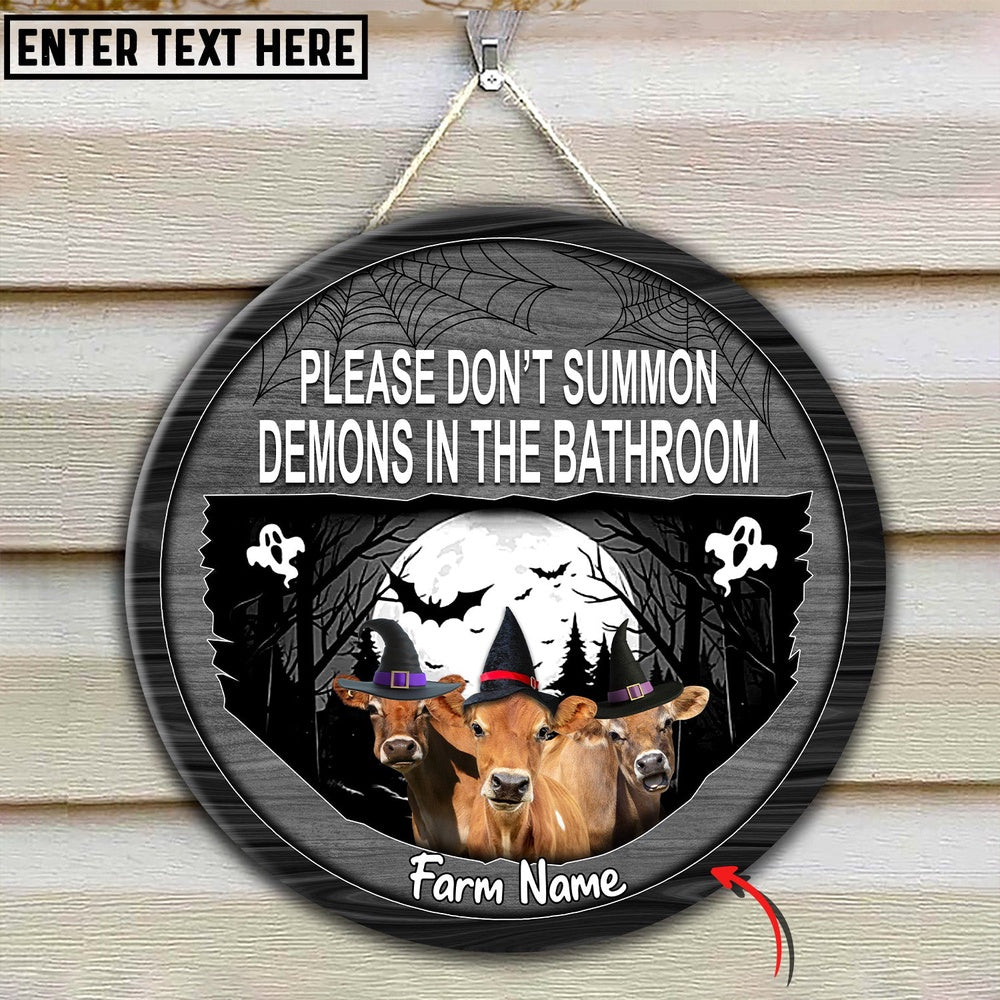 Jersey Little Halloween Custom Name Wooden Sign, Farm Wood Sign, Farm House Wood Signs