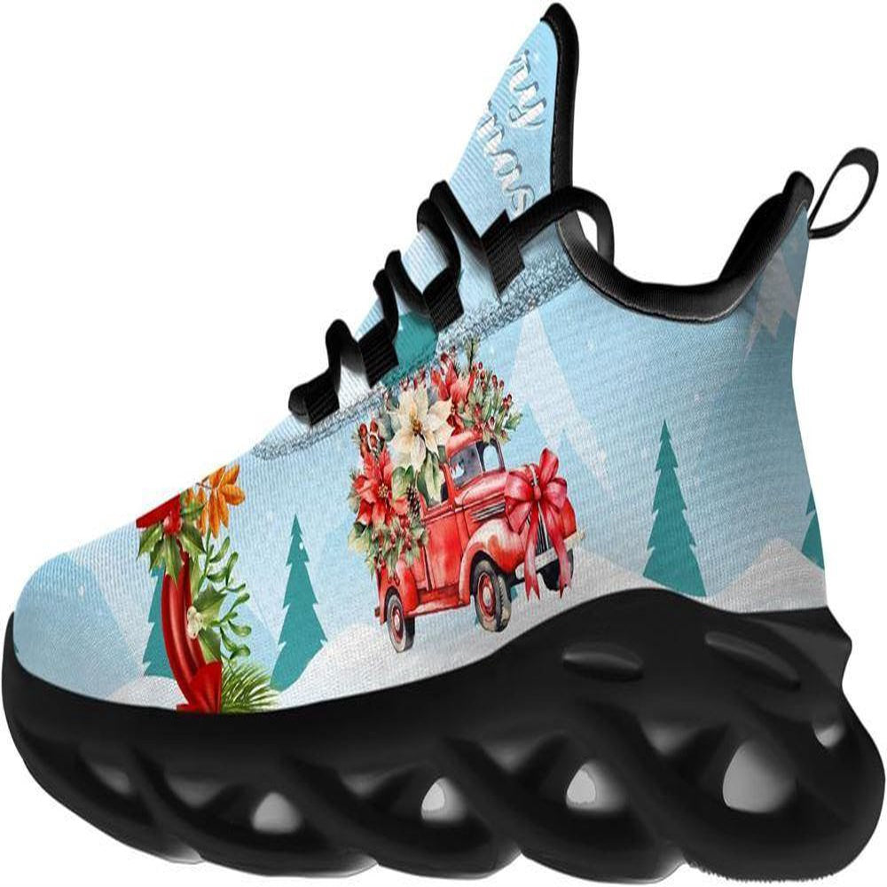 Merry Christmas Car Max Soul Shoes, Christmas Sneakers, Christmas Shoes, Christmas Clunky Sneaker
