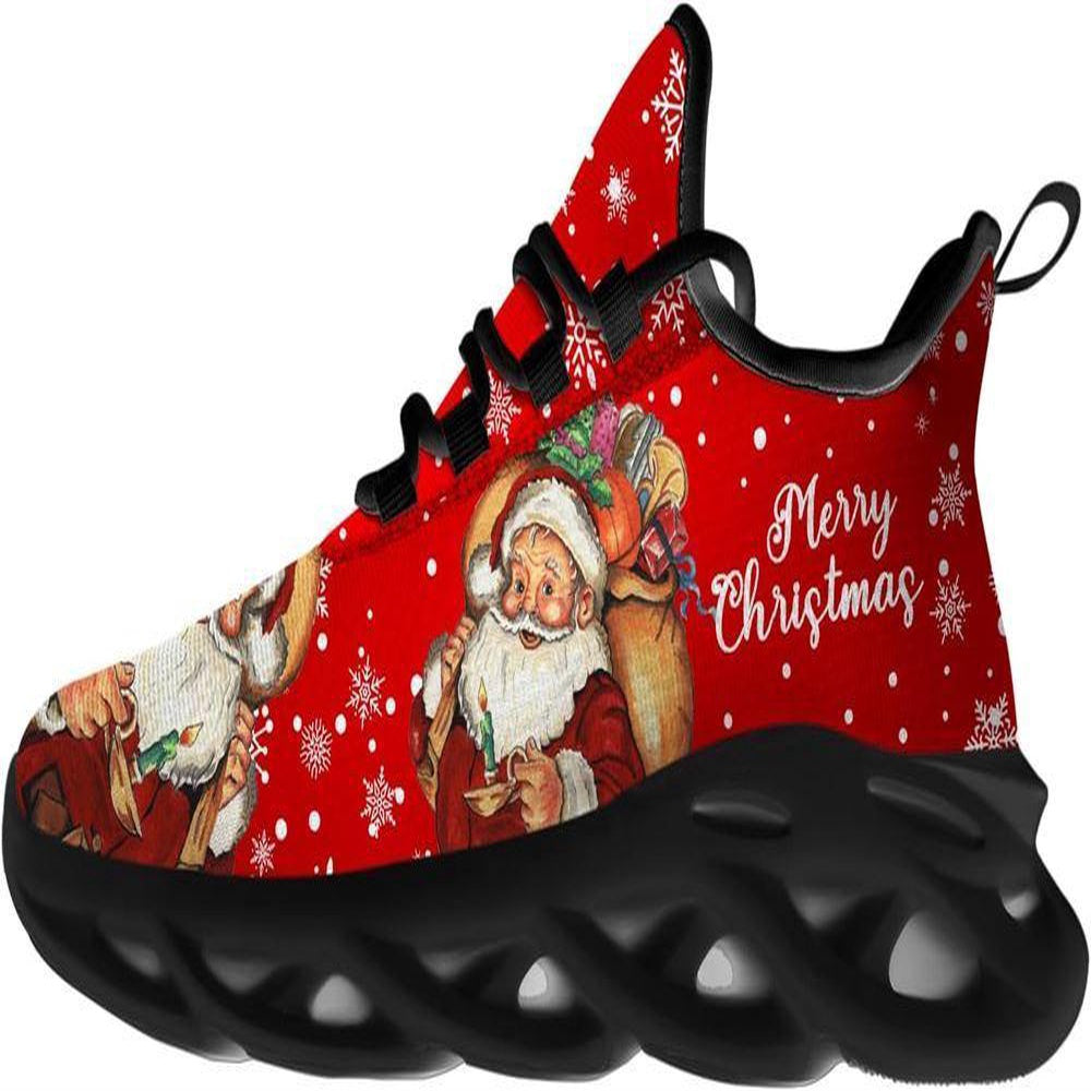 Merry Christmas Gift From Santa Max Soul Shoes, Christmas Sneakers, Christmas Shoes, Christmas Clunky Sneaker