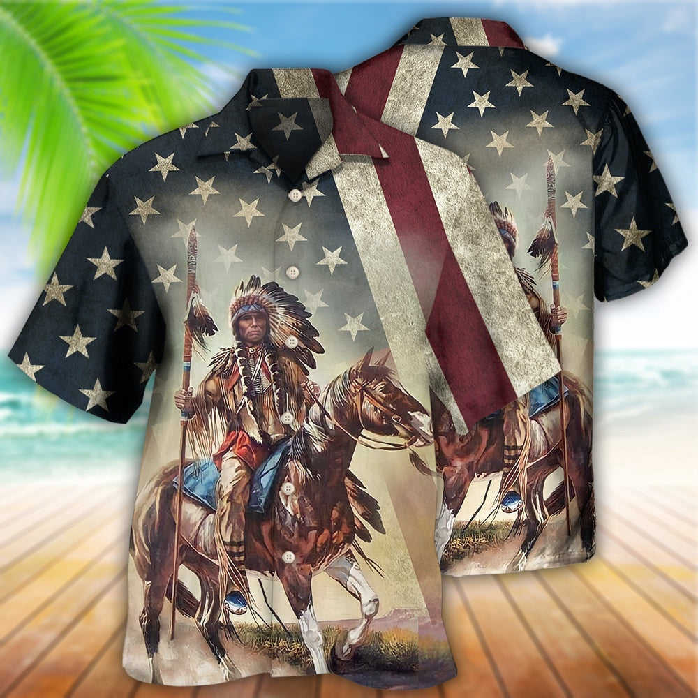 Native Horses Protect Place America Hawaiian Shirt, Native America Shirt, Native American Hawaiian Shirt