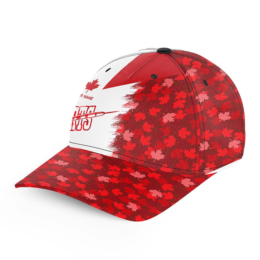 Personalized Darts Canada Flag Vintage Darts Cap, Patriotic Darts Hat For Darts Lovers, Darts Team Cap Hats