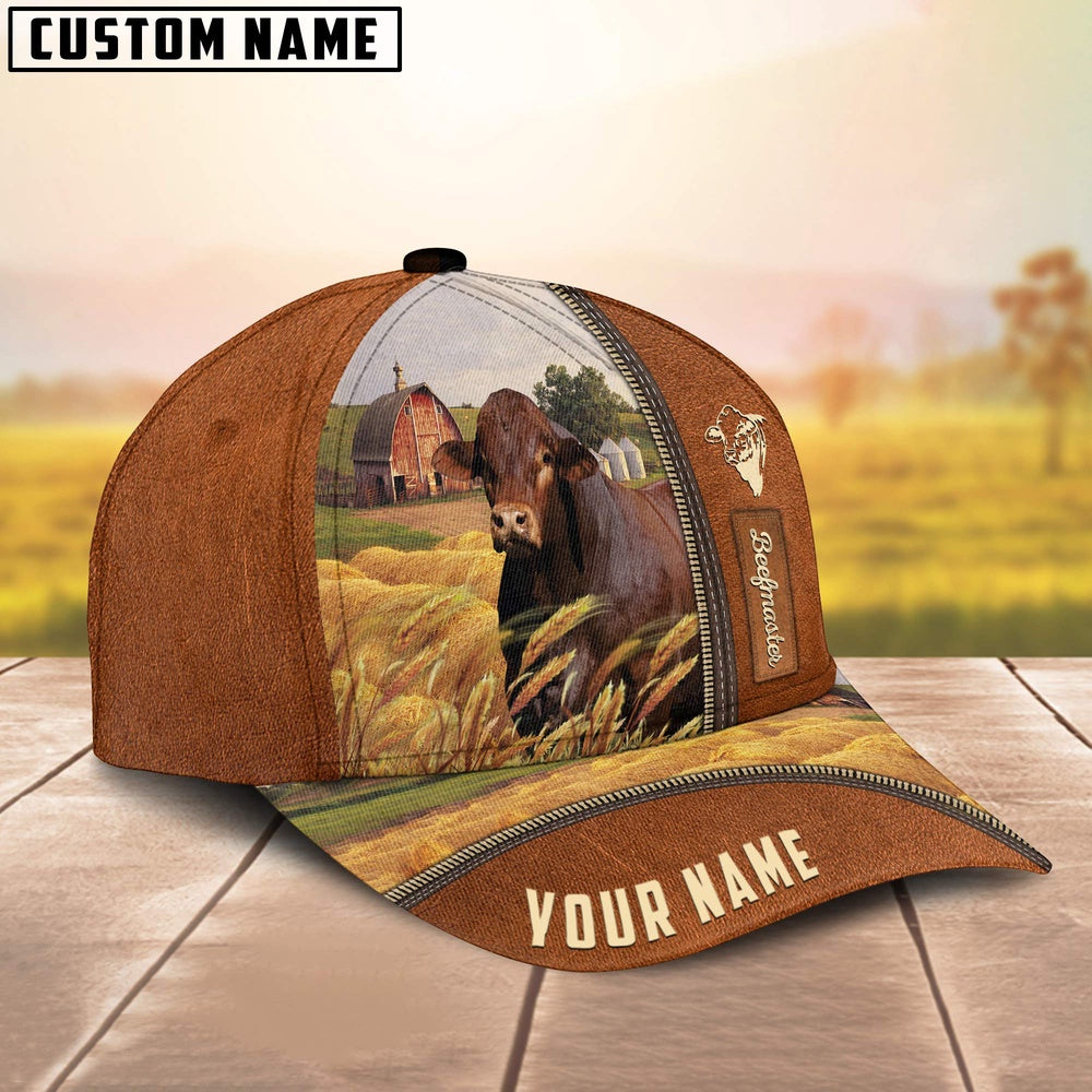 Personalized Name Beefmaster Barn Farm Cap, Farmer Cap, Cap For Farmers, Best Farm Hat, Farm Use Hat