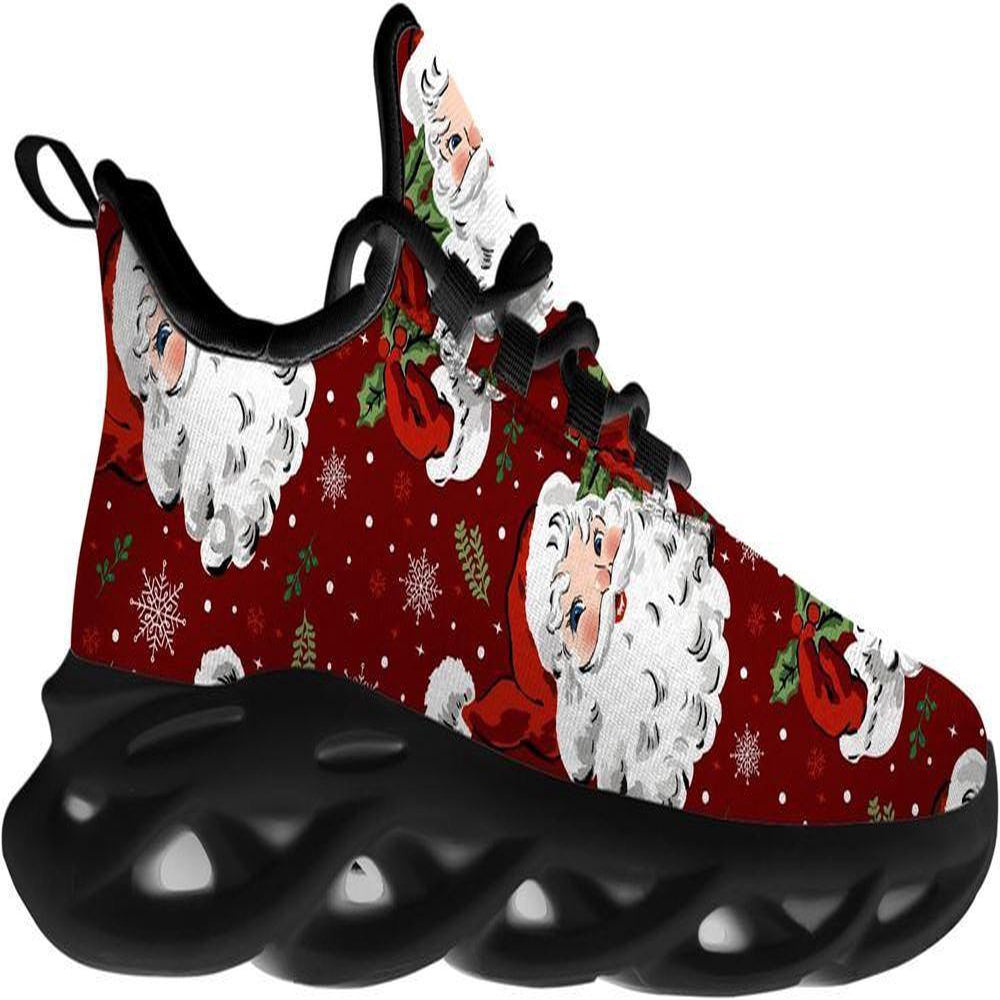 Santa Claus Funny Max Soul Shoes, Christmas Sneakers, Christmas Shoes, Christmas Clunky Sneaker