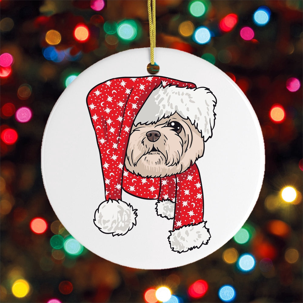 Shih Tzu Christmas Ornament, Christmas Ornament
