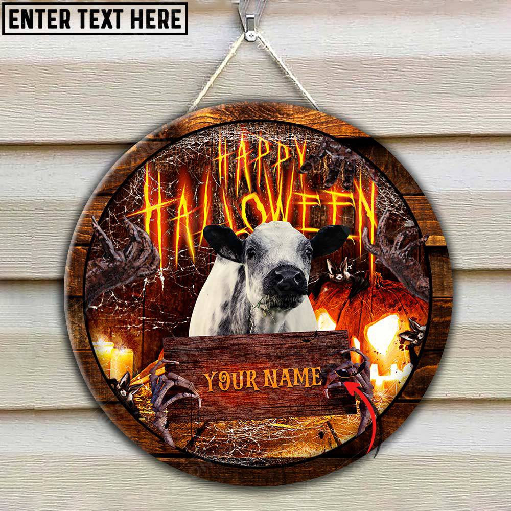 Speckle Park Scaary Halloween Custom Name Wooden Sign, Farm Wood Sign, Farm House Wood Signs