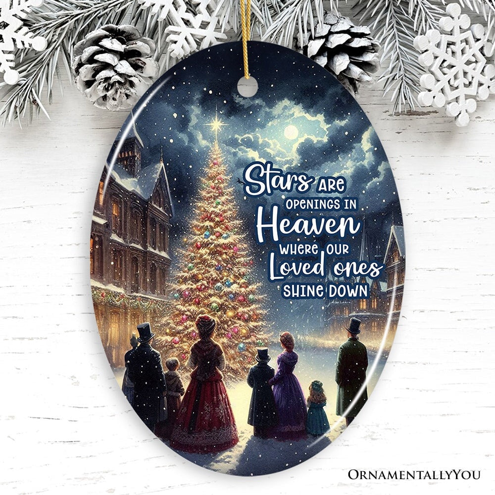 Stars are Openings in Heaven Ornament, Victorian Christmas Remembrance Keepsake, Christmas Ornament