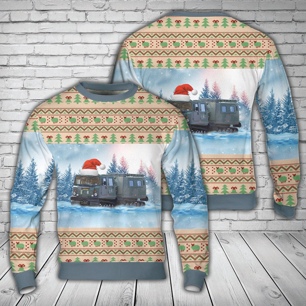 Swedish Army Bandvagn 206 Bv 206 Christmas AOP Sweater, Christmas Ugly Sweater, Sweater Xmas, Ugly Sweater