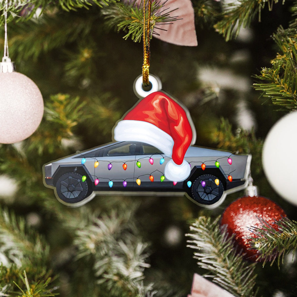 Tesla Cybertruck Christmas Ornament, Christmas Ornament, Xmas Decorations
