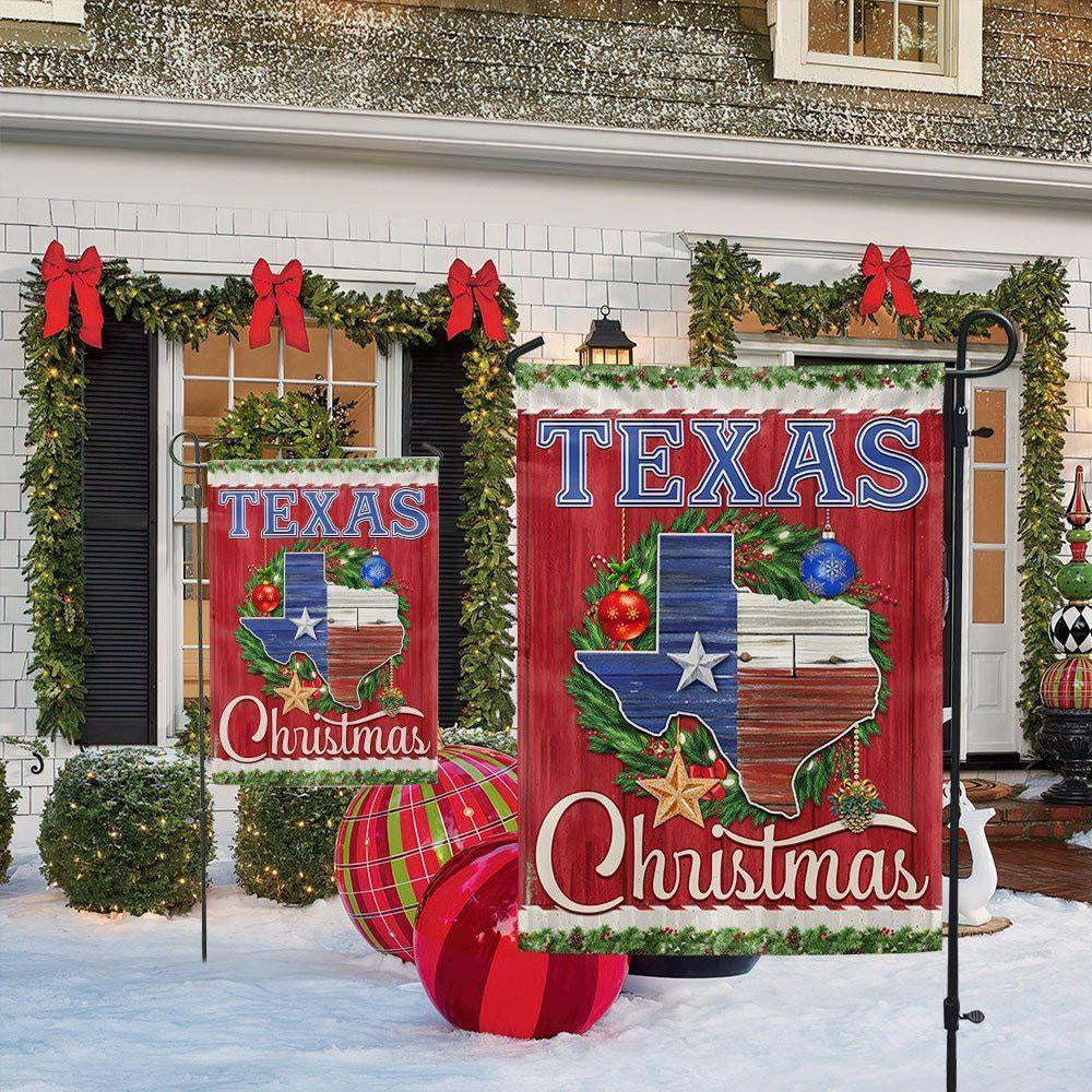 Texas Christmas Flag Merry Christmas, Christmas Outdoor Decor Decoration