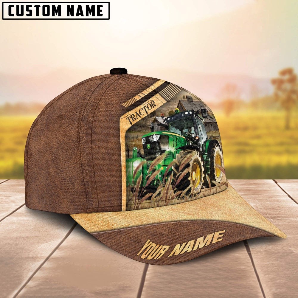 Tractor Customized Name Brown Farm Cap, Farmer Cap, Cap For Farmers, Best Farm Hat, Farm Use Hat