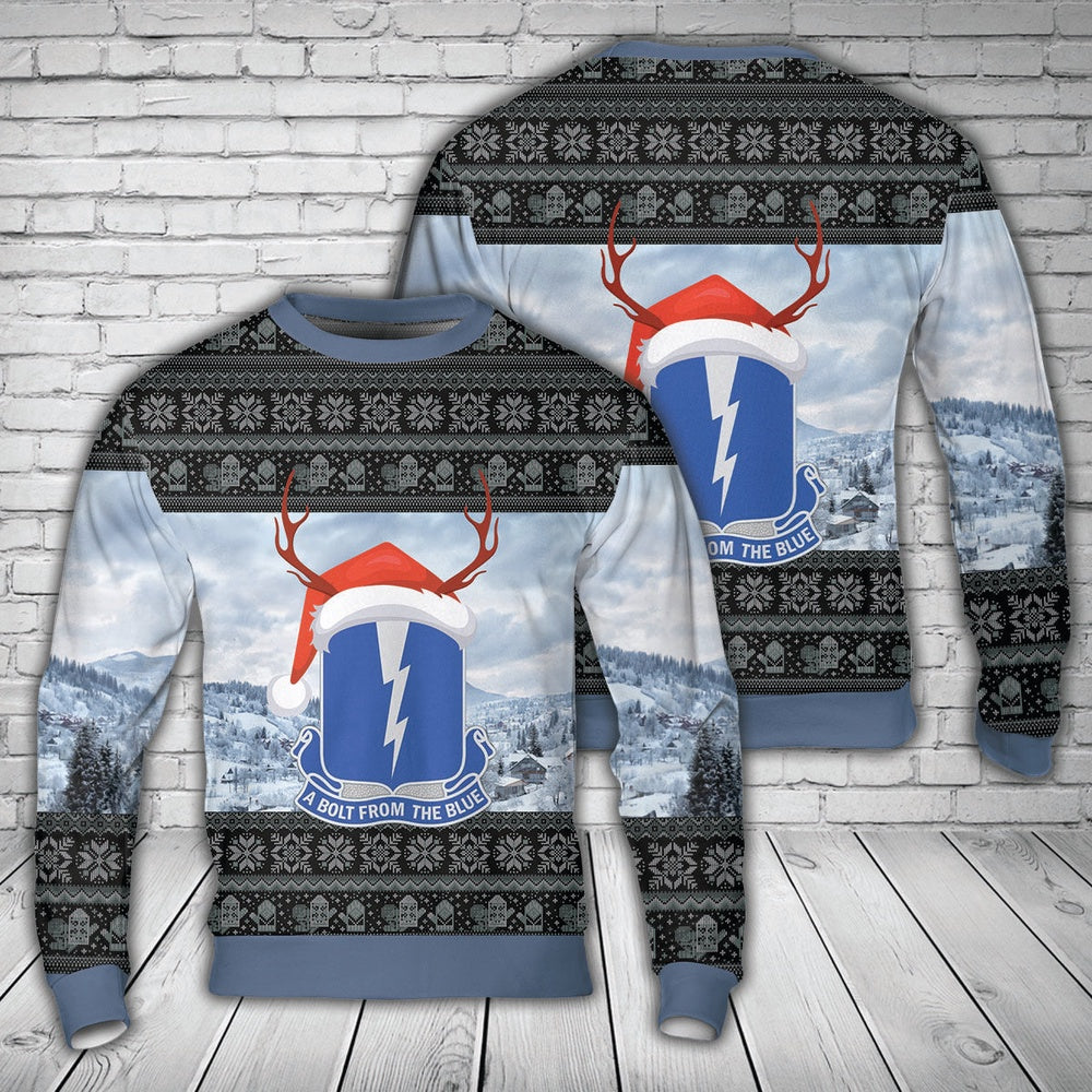 US Army 550th Parachute Airborne Infantry Regiment Christmas Sweater, Christmas Ugly Sweater, Sweater Xmas, Ugly Sweater