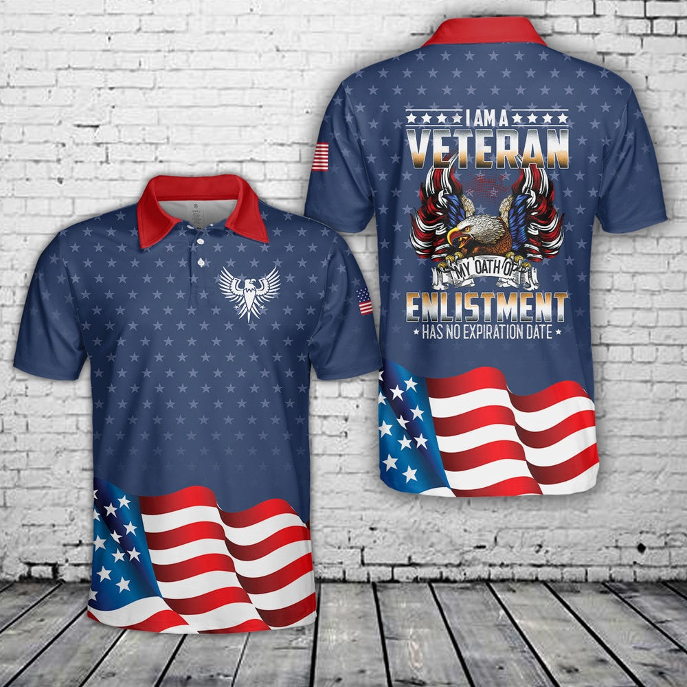 US Army Veteran Polo Shirt, Veteran Polo Shirt