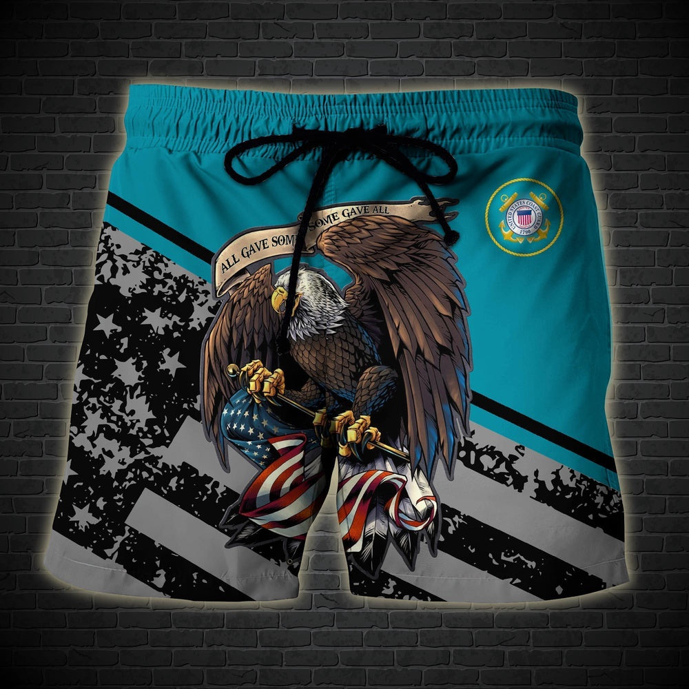 US Coast Guard Military Hawaiian Short, Men Shorts Veteran, Short Military, Short Beach, Us Military Shorts