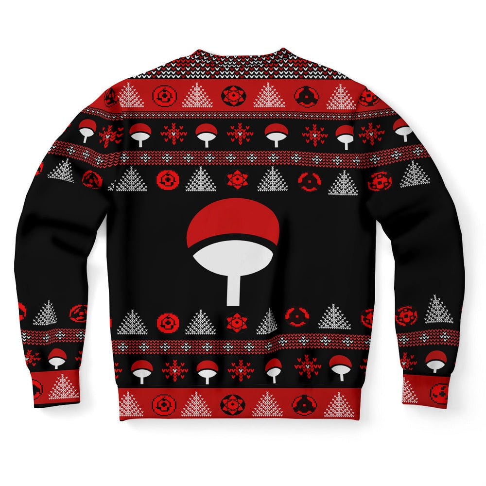 Uchiha Clan Ugly Christmas Sweater, Christmas Ugly Sweater, Sweater Xmas, Ugly Sweater