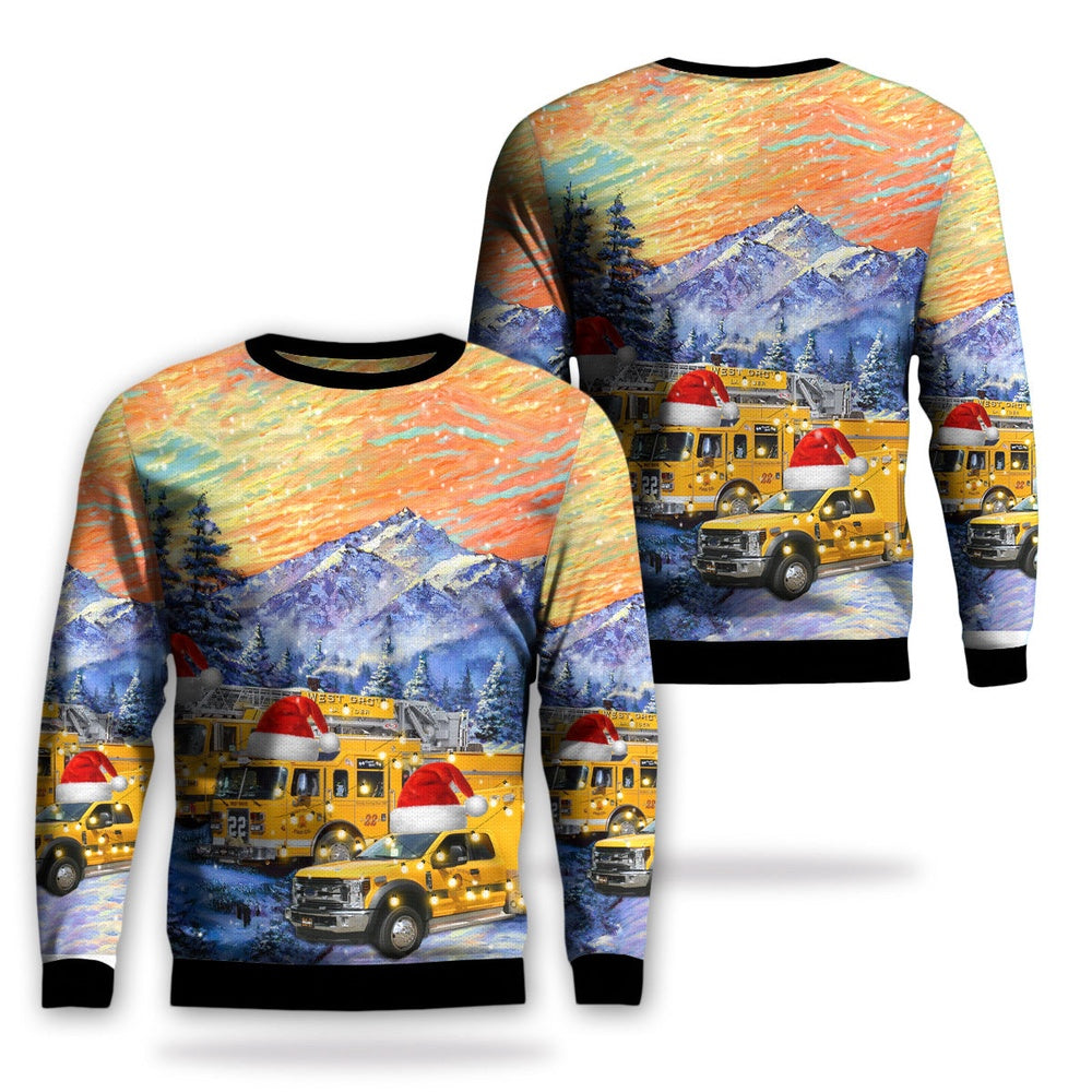 West Grove, Pennsylvania, West Grove Fire Company Station 22 Christmas AOP Ugly Sweater, Christmas Ugly Sweater, Sweater Xmas, Ugly Sweater