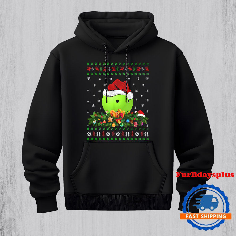 Xmas Decoration Ugly Santa Pickleball Christmas Hoodie, Christmas T Shirt, Christmas Sweatshirt