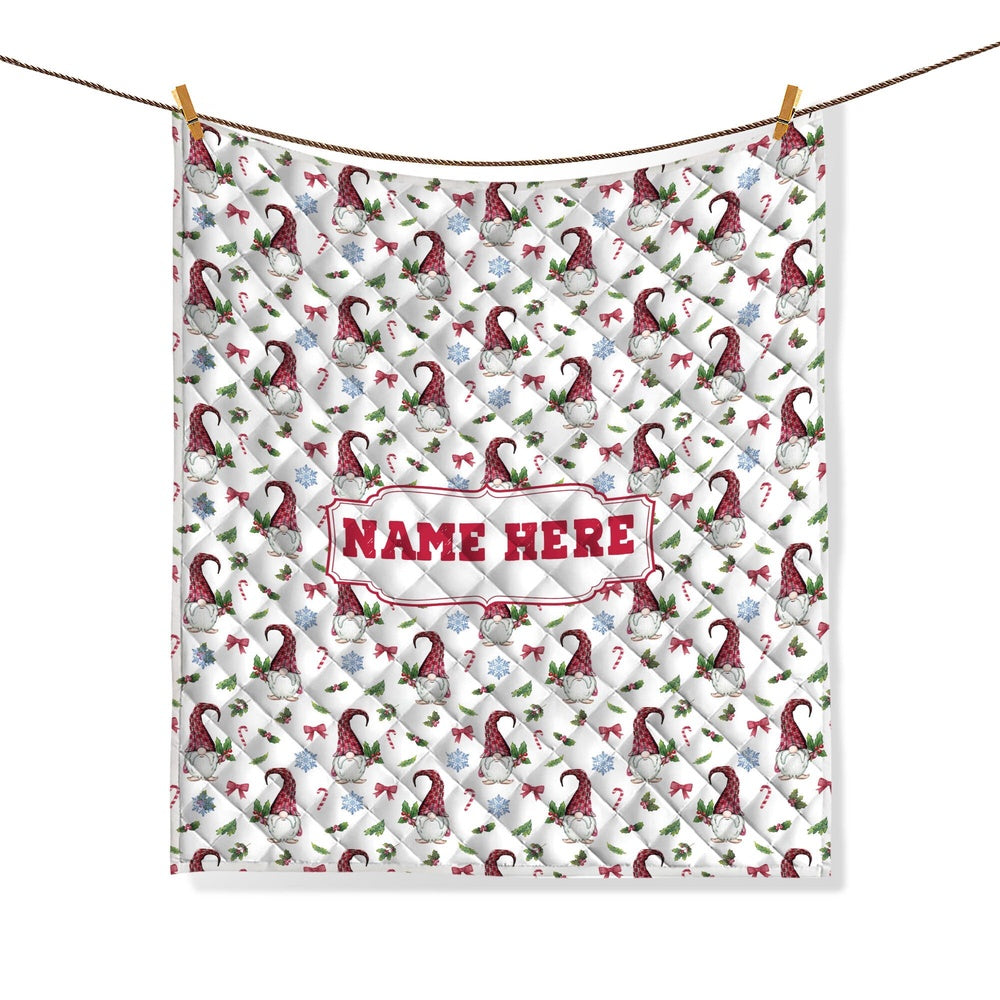 Xmas Gnomes Pattern Bedding Set & Pillowcases, Christmas Beddings, Xmas Bedding Sets