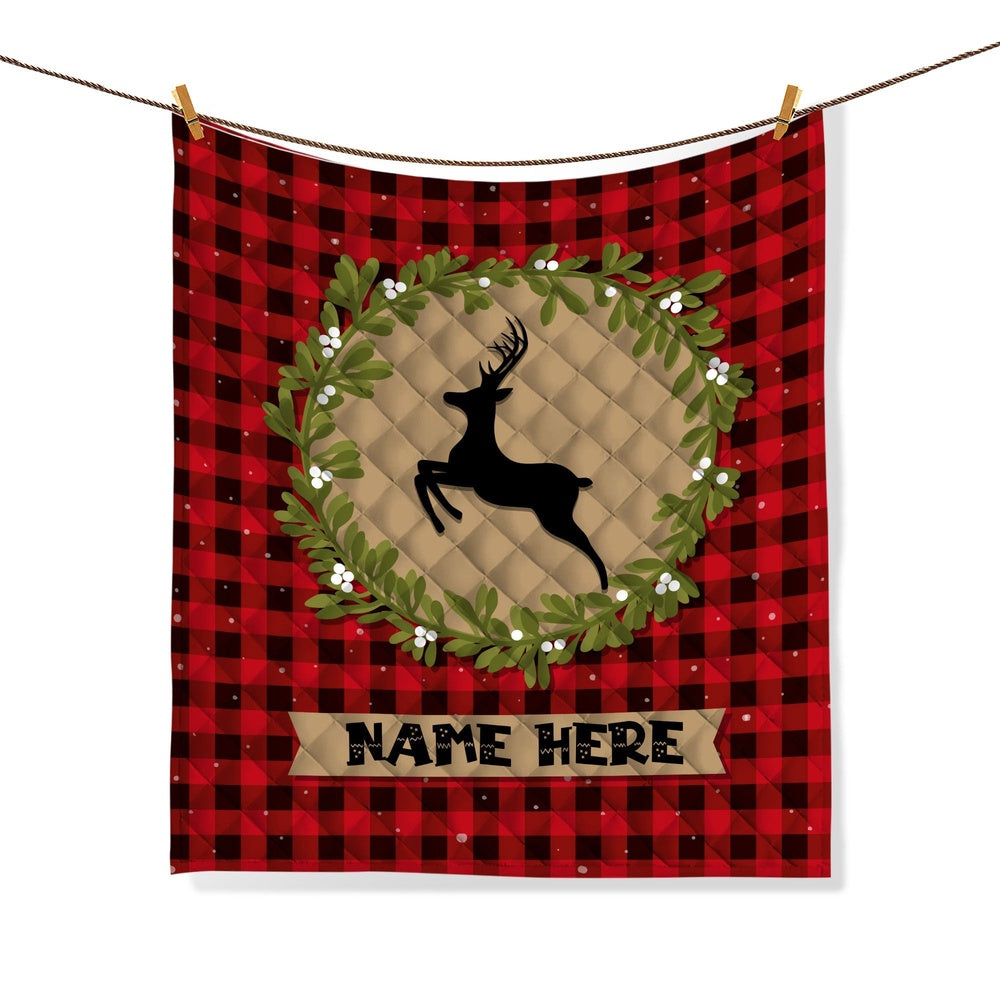 Xmas Red Buffalo Plaid Pattern Bedding Set & Pillowcases, Christmas Beddings, Xmas Bedding Sets