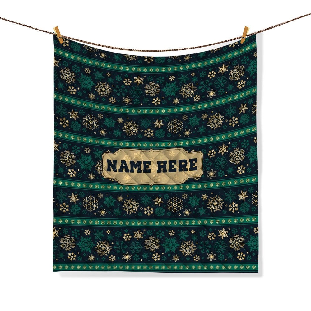 Xmas Winter Snowflake Pattern Bedding Set & Pillowcases, Christmas Beddings, Xmas Bedding Sets