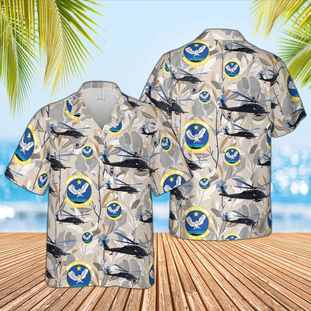 Air Force Hawaiian Shirt, Alaska Air National Guard 176th Wing 210th Rescue Squadron HH-60G Pave Hawk Hawaiian Shirt, Air Force Aloha Shirt