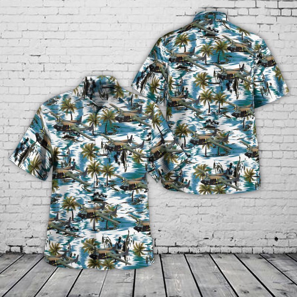 Air Force Hawaiian Shirt, US Air Force Fairchild AC-119K Stinger Gunship Hawaiian Shirt, Air Force Aloha Shirt