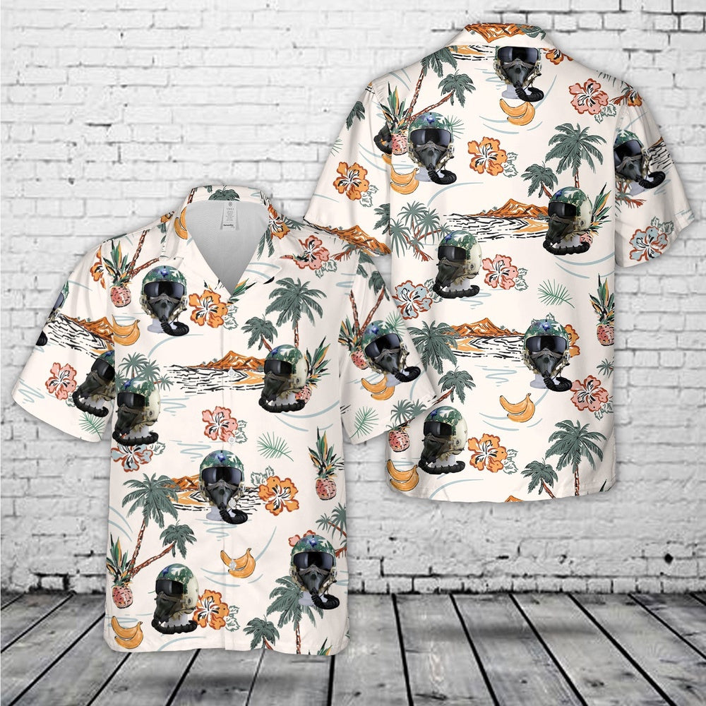 Air Force Hawaiian Shirt, US Air Force HGU-2AP 469th TFS THAILAND 1965 Hawaiian Shirt, Air Force Aloha Shirt