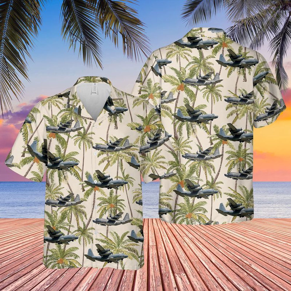 Air Force Hawaiian Shirt, US Air Force Lockheed MC-130 Hawaiian Shirt, Air Force Aloha Shirt