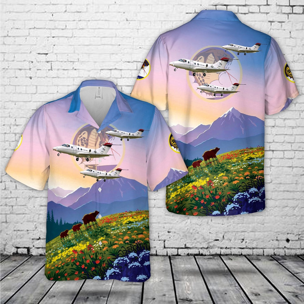 Air Force Hawaiian Shirt, US Air Force T-1 Jayhawk 39th Flying Training Squadron Hawaiian Shirt, Air Force Aloha Shirt