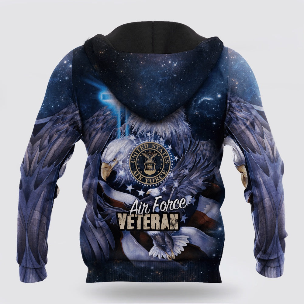 Us Air Force Hoodie, Air Force Veteran 3D All Over Printed Hoodie For Men And Women