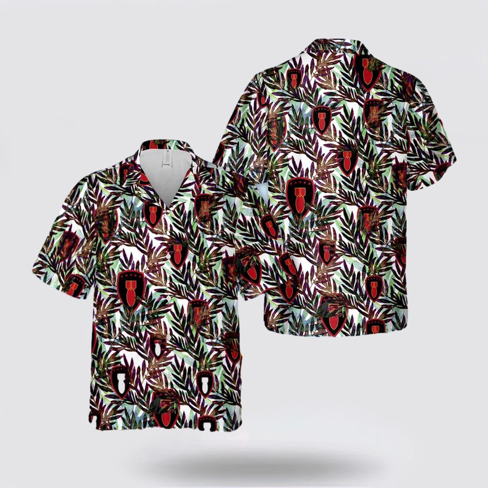 Army Hawaiian Shirt, US Army 71st Ordnance Group Hawaiian Shirt, Military Hawaiian Shirt