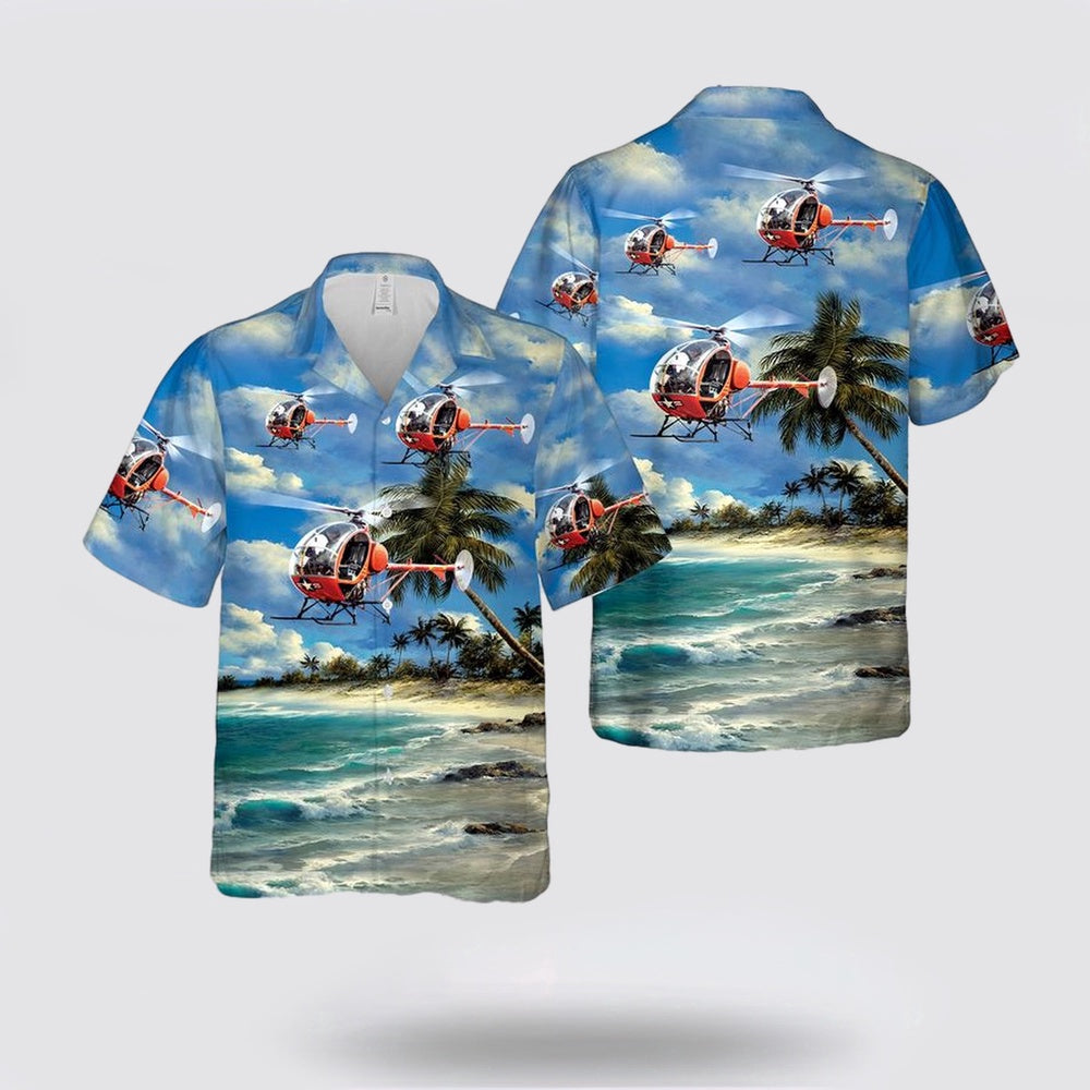 Army Hawaiian Shirt, US Army Hughes TH55 Osage Hawaiian Shirt