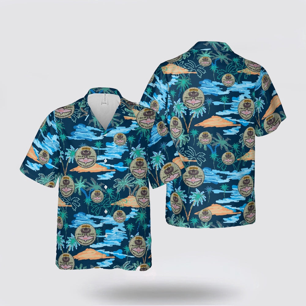 Army Hawaiian Shirt, US Army Parachute Rigger Hawaiian Shirt