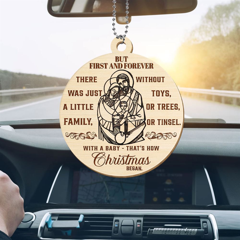 But First And Forever There Was Just A Little Family Circle Woods Christmas Ornament, Christmas Ornaments 2023