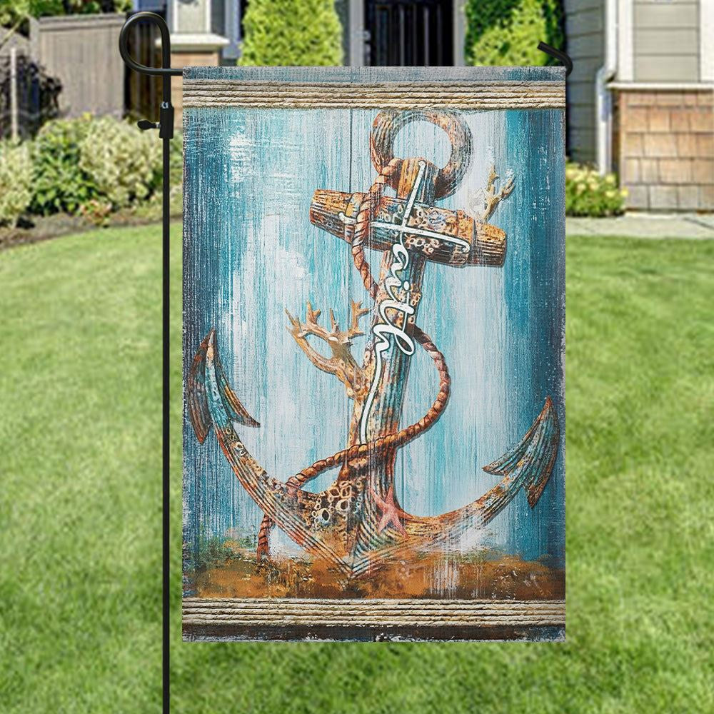 Christian Flag, Faith Flag, Christian's Flag, Garden Decor, Garden Flag Stand, The Christian Flag, Jesus Christ Flag