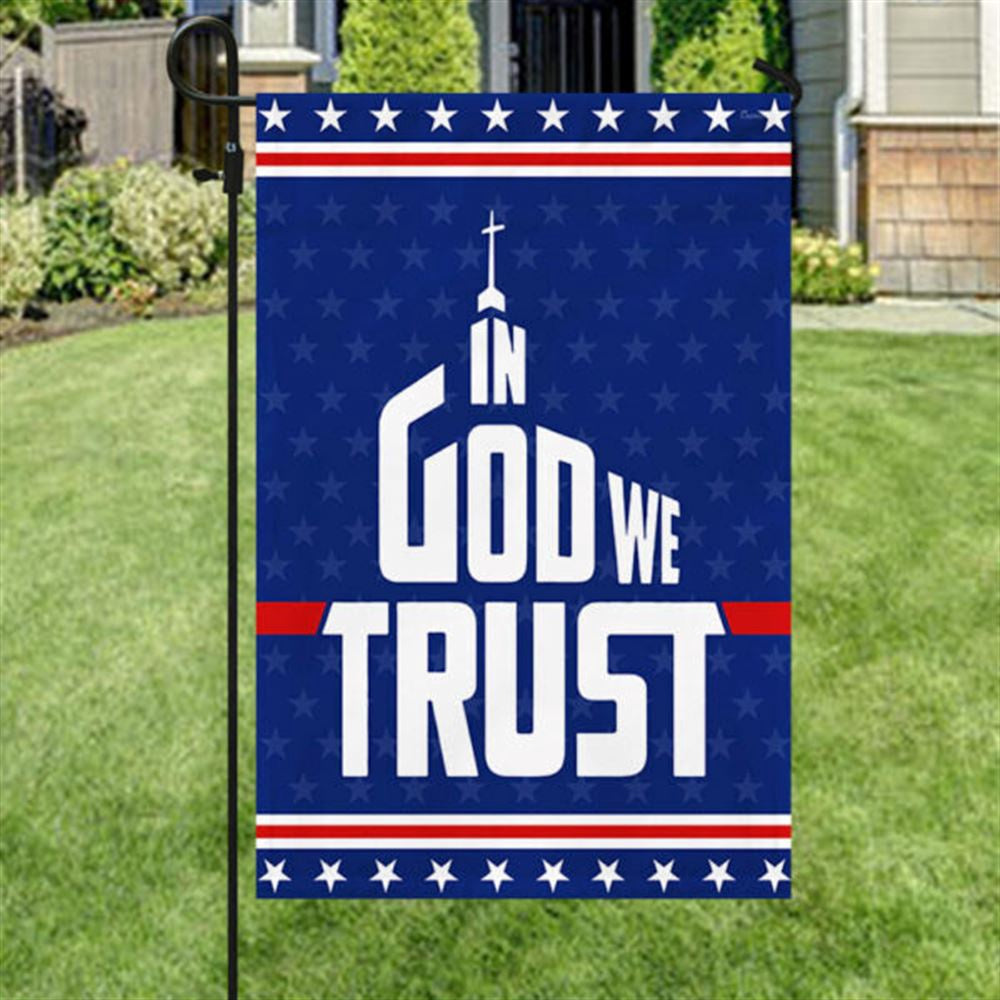 Christian Flag, In God We Trust Flag, Outdoor Christian House Flag, The Christian Flag, Jesus Christ Flag